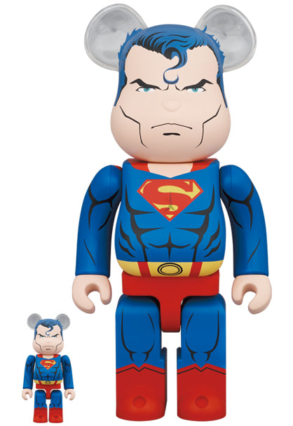 Medicom Toy Bearbrick Superman (Batman Hush) 400% & 100%