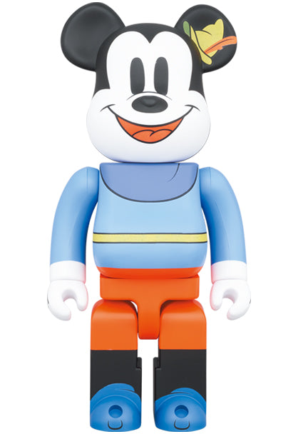 Medicom Speelgoed Bearbrick Mickey Mouse “Brave Little Tailor” 400% &amp; 100%
