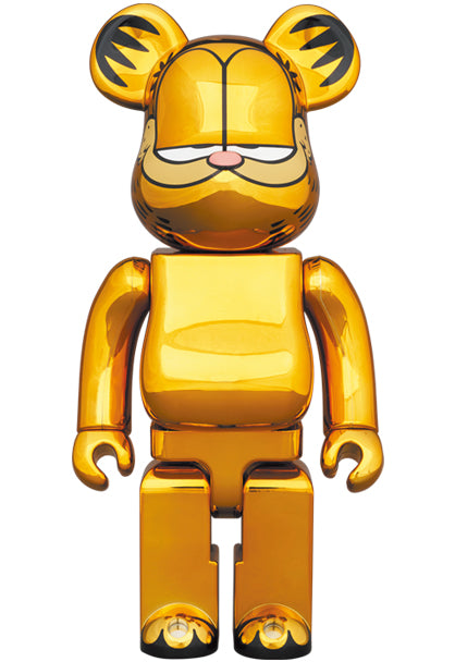 Medicom Toy Bearbrick Garfield Gold Chrome 1000%
