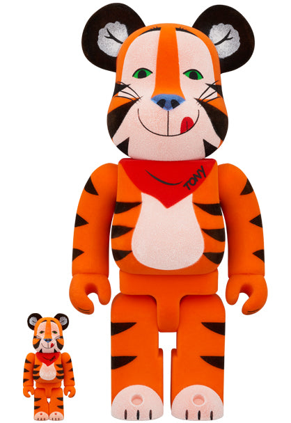 Medicom Toy Bearbrick Tony Le Tigre Kellogg's 400% & 100%