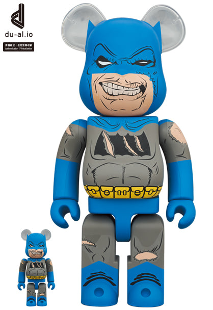 Medicom Toy Bearbrick Batman TDKR The Dark Knight Triumphant 400% & 100%