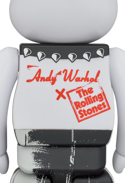 Medicom Toy Bearbrick Andy Warhol The Rolling Stones "Sticky Fingers" Design Ver. 400% &amp; 100%