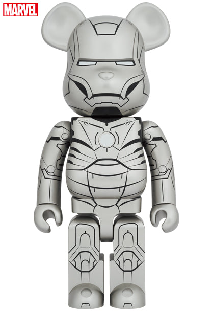 Medicom Speelgoed Bearbrick Iron Man Mark II Infinity Saga 1000%
