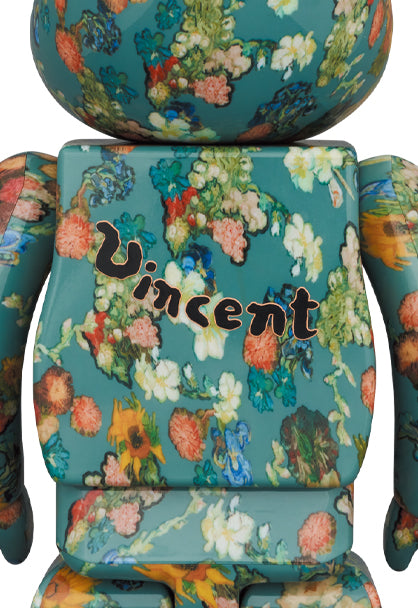 Medicom Toy Bearbrick x Musée Van Gogh Motif floral 50e anniversaire Musée Van Gogh 400% & 100%