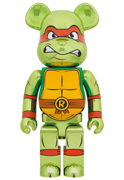 Medicom Speelgoed Bearbrick Ninja Turtle RAPHAEL CHROME Ver. 1000%