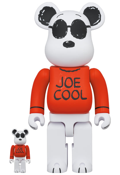 Medicom Toy Bearbrick Peanuts JOE COOL 400% &amp; 100%