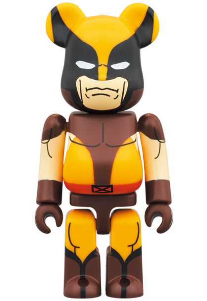Medicom Toy Bearbrick Marvel X-Men Wolverine Brown Ver. 400% &amp; 100%