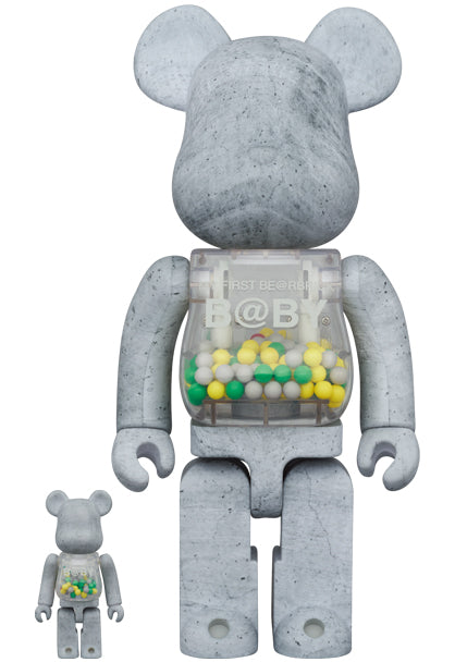 Medicom Toy Bearbrick MY FIRST BE@RBRICK B@BY “CONCRETE” 100％ &amp; 400％