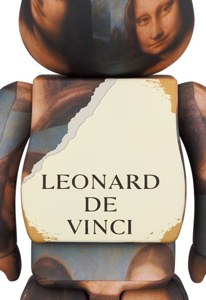Medicom Toy Bearbrick LEONARD DE VINCI Mona Lisa 400% &amp; 100%