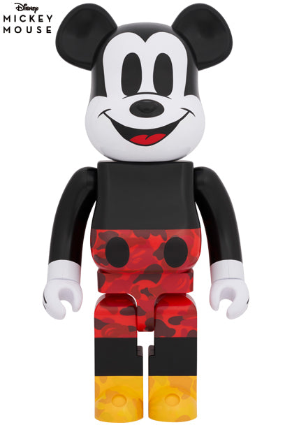 Medicom Toy Bearbrick Bape Mickey Mouse Kleur Ver. 400% &amp; 100%