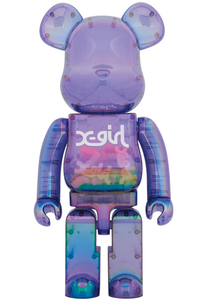 Medicom Toy Bearbrick X-Girl Light Purple 1000%