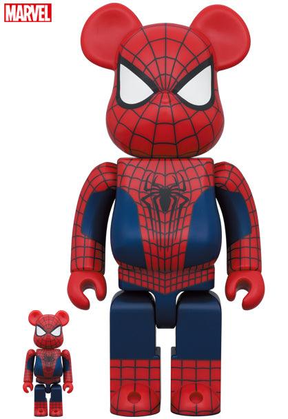 Medicom Toy Bearbrick The Amazing Spider-Man 400% &amp; 100%