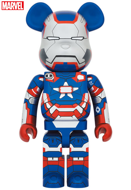 Medicom Speelgoed Bearbrick Marvel Iron Man 3 Iron Patriot 1000%