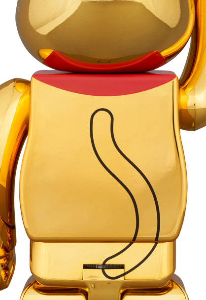 Medicom Toy Bearbrick Good Luck - Gold Plated - Luminous 1000%