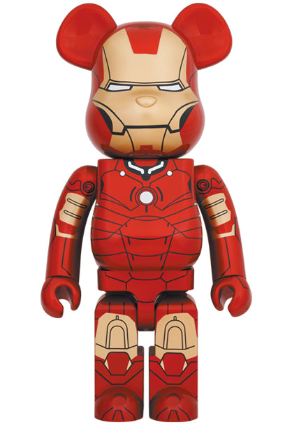 Medicom Speelgoed Bearbrick Iron Man Mark III 1000%