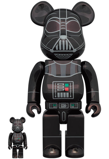 Medicom Speelgoed Bearbrick Star Wars Darth Vader Rogue One Chroom Ver.400% &amp; 100%