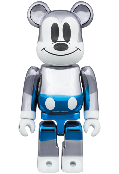 Medicom Toy Bearbrick Fragment Design Mickey Mouse Blue Ver. 400% &amp; 100%