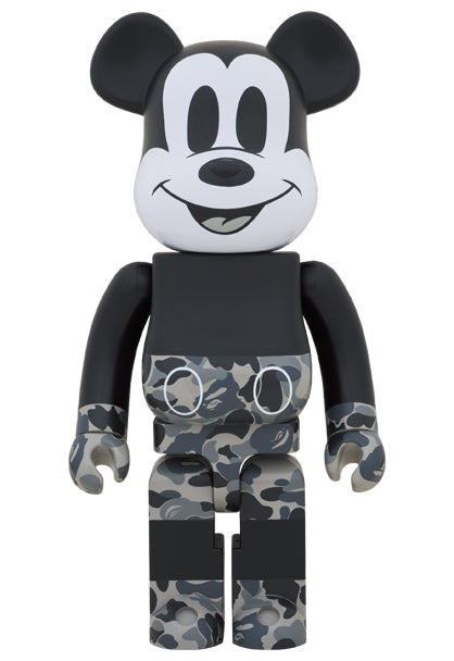 Medicom Speelgoed Bearbrick Bape(R) Mickey Mouse Monotoon 400% &amp; 100%