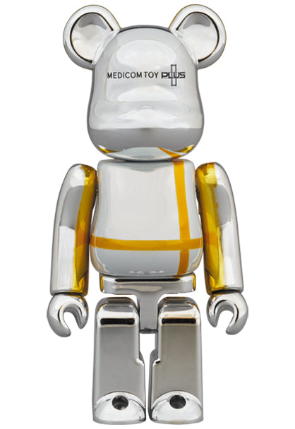 Medicom Toy Bearbrick MEDICOM TOY PLUS ZILVER CHROME Ver. 100% &amp; 400%