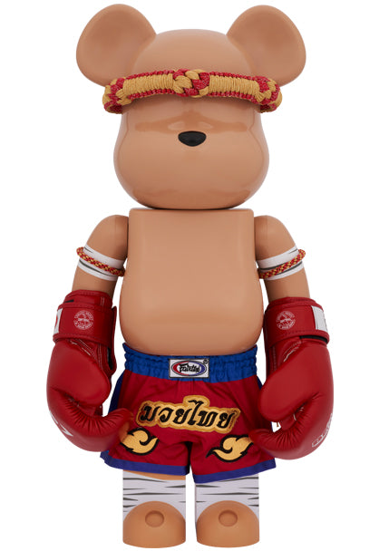Medicom Speelgoed Bearbrick Speelgoed Muay Thai Rood 1000%