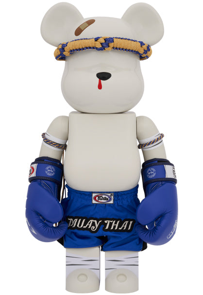 Medicom Toy Bearbrick Toy Muay Thai Bleu 1000%