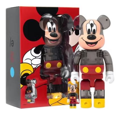 Medicom Toy Bearbrick CLOT x 3125C x Disney Mickey Mouse Trois Yeux 400% & 100%